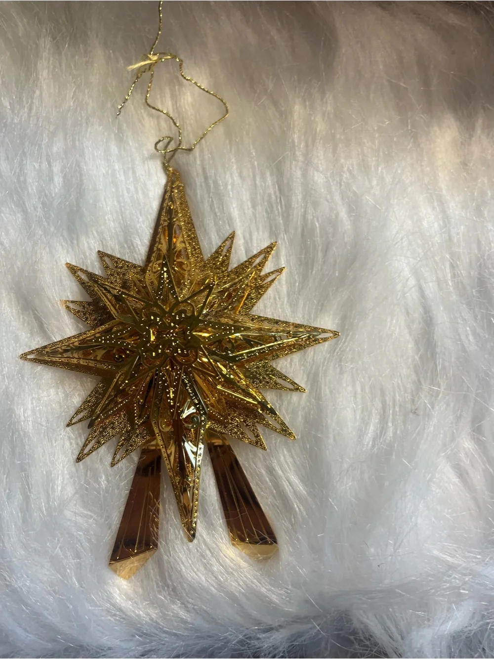 2001 Danbury Mint 23kt Plated Gold Ornaments.